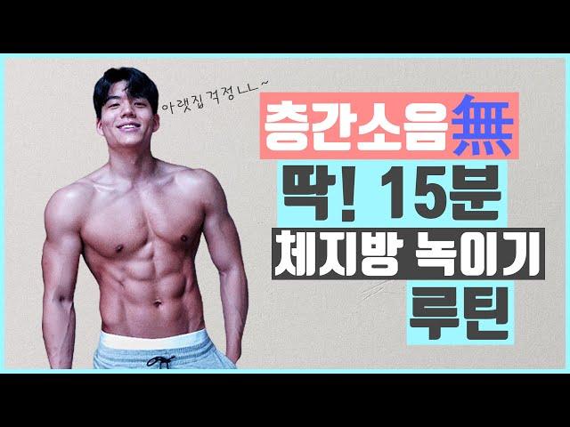 Lv.4 층간소음없이 딱! 15분 체지방 100% 녹여버리는 루틴  [Noise Free 15mins Fat Burning Workout]