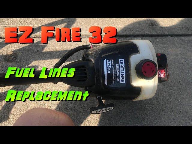 Craftsman EZ FIRE Fuel Lines Replacement & Thrift Store 1st Start -32cc String Trimmer/Edger