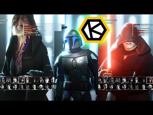 DARTH JAR JAR, JANGO FETT, SABER PALPATINE GAMEPLAY | HvV #1461 | Star Wars Battlefront 2