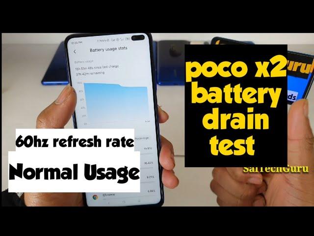 Poco x2 battery life for one day usage