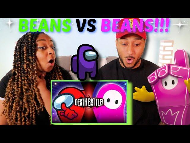 "Among Us VS Fall Guys" DEATH BATTLE! REACTION!!