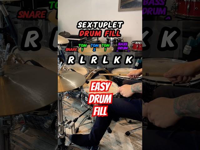 How to Play a Sextuplet Drum Fill (Drum Lesson) #drums