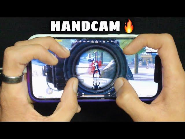 IPHONE 12 PRO ️ | HANDCAM | 5 Finger + Gyro           PUBG Mobile️