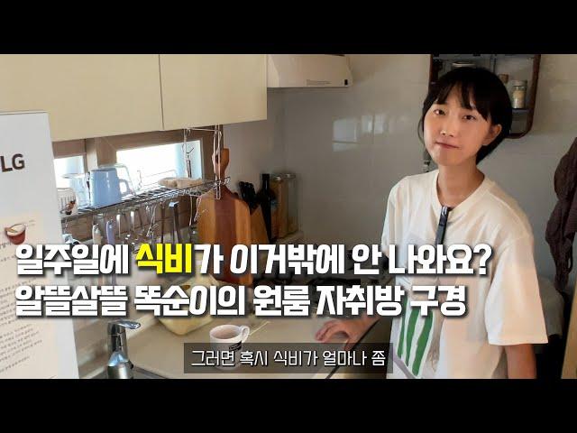 안 보면 후회하는 똑순이의 알뜰살뜰 원룸 자취방 구경 | 은평 월세 7평 원룸