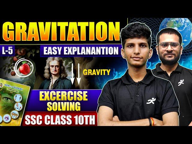 LIVE - Gravitation Full Exercise Solving 10th Science 1 | Lecture 5 | Maharashtra Board 2025-26