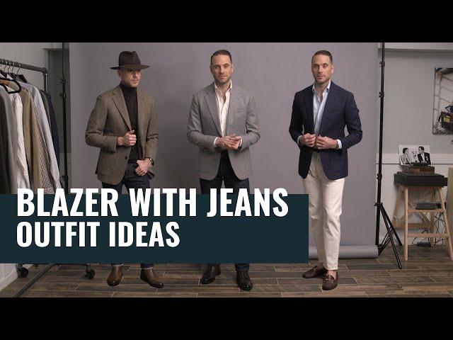 How To Wear A Blazer With Jeans | 5 Different Outfit Ideas | How To Style Blazers