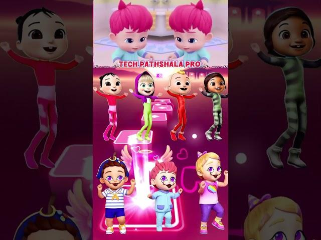 Bebefinn Pinkfong X Scary Boss Baby Coffin Dance Song Cover Tiles hop #shortsfeed #bebefinn