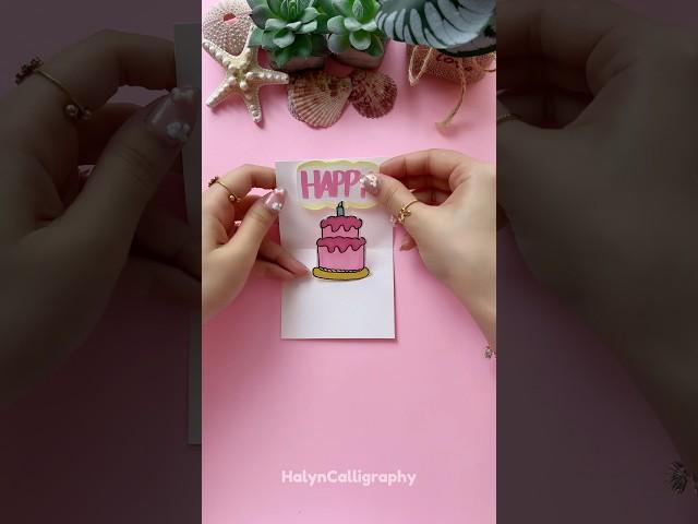 Easy Birthday Gift Idea  #shorts #halyncalligraphy #birthday