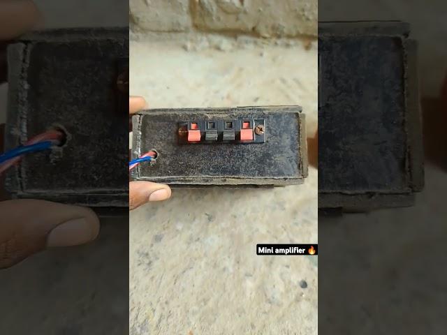 Mini amplifier home making video #trendingshorts #viralshort #youtubeshorts #amplifier #speaker