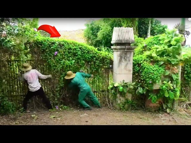 Reviving An Abandoned House With A Secret Gate That Scares Neighbors - Cleaning & Mowing | Clean Up