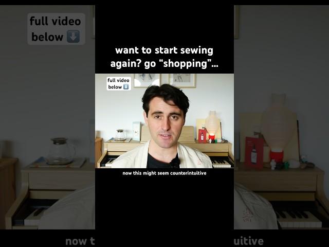 Want to start sewing again? Go “shopping”…