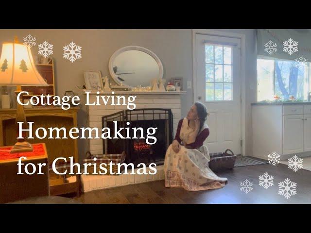 Simple Christmas Decorating  Cottage Homemaking  Handmade Vintage Crafting  Rustic Woodland Cabin