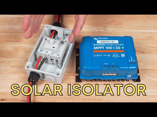 SOLAR ISOLATOR WIRING (for a DIY camper van)