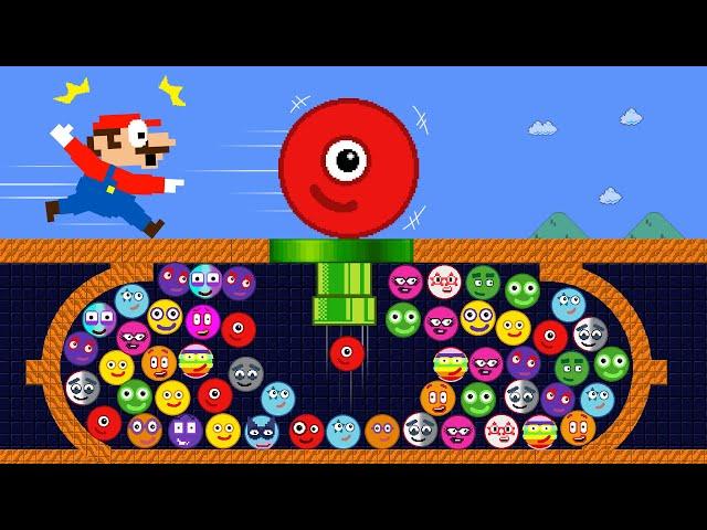 Mario & Numberblocks March Madness in Maze Mayhem - Marble Race | Game Animation