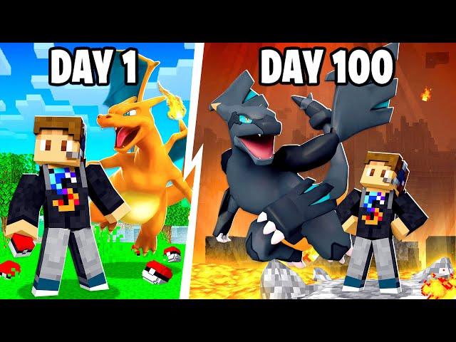 I SPENT 100 DAYS In FUSION MINECRAFT PIXELMON (movie)