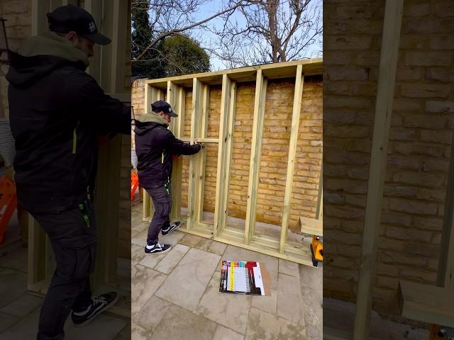 How To Build A Garden Room (No Access)  #shorts #howto #diy