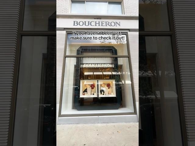 Boucheron finally opened its first flagship store in NYC #boucheron #jewelry #luxurylife #nycvlog