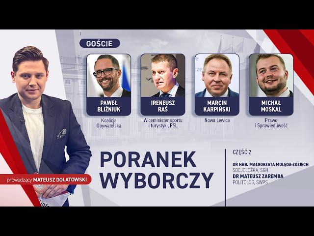 Poranek Wyborczy | Bliźniuk, Raś, Karpiński, Moskal, Molęda-Zdziech, Zaremba | 14.03.2025