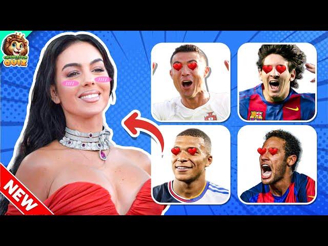  Guess Football Players by his WIFE and EYE Song️ Ronaldo, Messi, Mbappe, Neymar