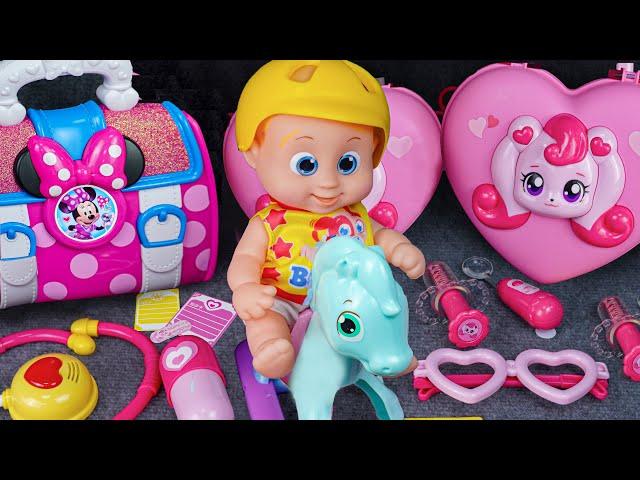 80 Minutes Doctor Playset, Satisfying Unboxing Cute Pink Unicorn Toys | Tina Unboxing Toys