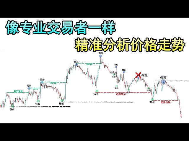 为新手交易者制定的基础市场结构课程（像5%专业交易者一样精准分析未来的市场走势）