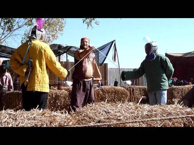 Jaymes and Josh fencing at the MN Renaissance Fest