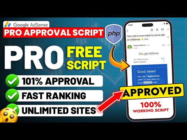 100% AdSense Approval Guaranteed  - Premium Tool Script  - Earn $490 Every Month - Complete Course