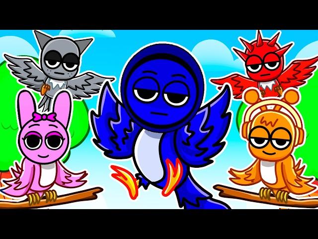 Having A SPRUNKI BIRD FAMILY In Roblox!