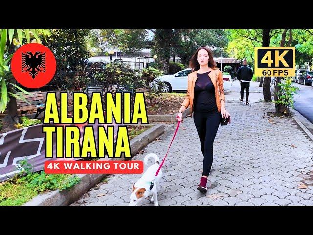 Discover Tirana, Walking Through Hidden Local Street  in 4K HDR  | 4K Albania Walking Tour 60fps