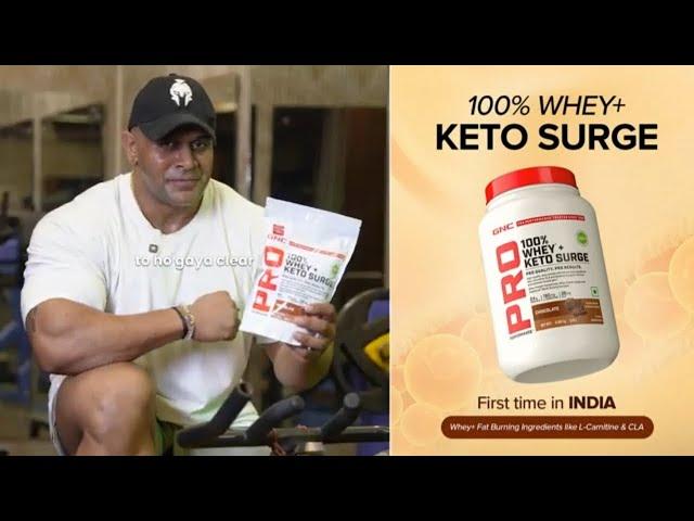 Burn Fat. Build Muscle. One Scoop Does It All | GNC Whey + Keto Surge