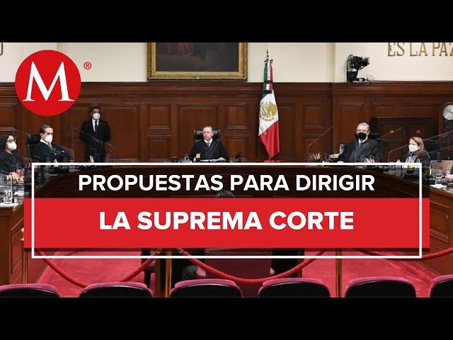 Las propuestas de los candidatos a la presidencia de la Suprema Corte