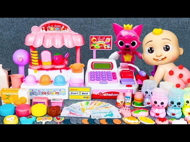 Satisfying with Unboxing Rainbow Ice Cream Playset, COCOMELON Pinkfong Doctor toys collection ASMR