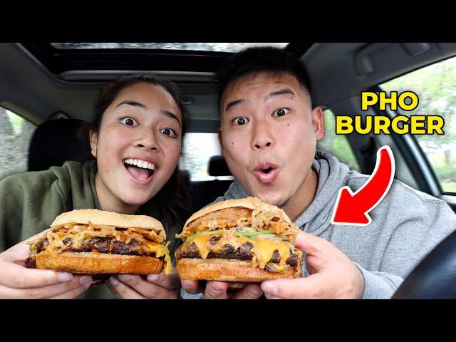 We Tried a PHO + BURGER Combination !!