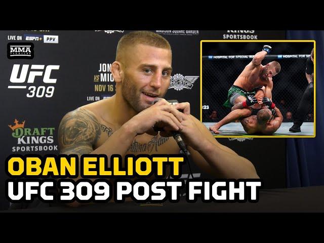 Oban Elliott Reacts To KO Win Over Bassil Hafez, Promises 'Biblical' Next Fight After UFC 309