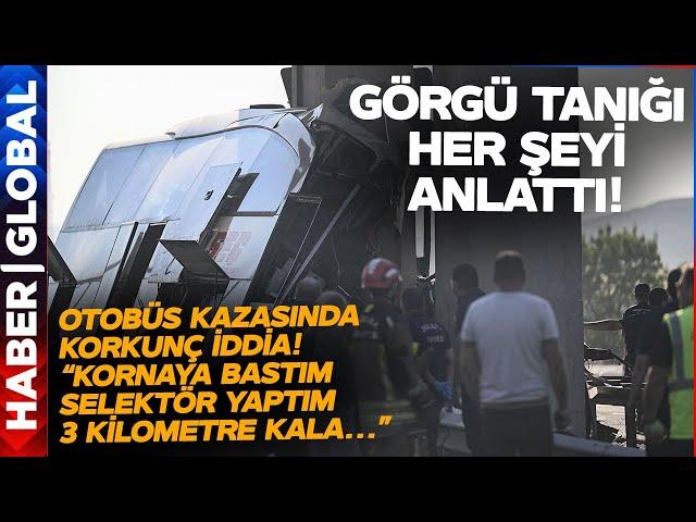 Ankara Otobüs Kazasında Görgü Tanığının Anlattıkları Kan Dondurdu! "Kaza Yerinde Hiç Fren İzi Yok"