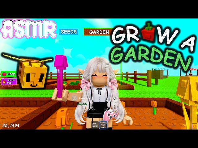 ASMR Roblox Grow a Garden  Relaxing Triggers to Help You Fall Asleep  