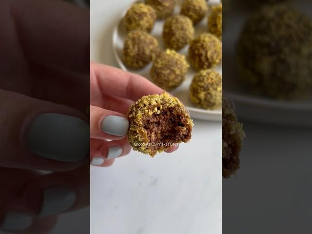 Chocolate Cornflakes Balls #chocolate #cornflakes #recipe #yummy #tasty #easytomake