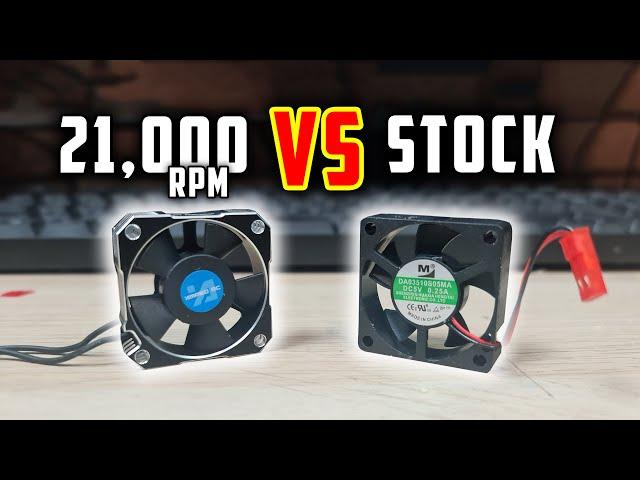 Do RC Car fans Work? 21,000rpm VS Stock Fans