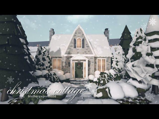 ‧₊˚ christmas cottage | bloxburg speedbuild ‧₊˚