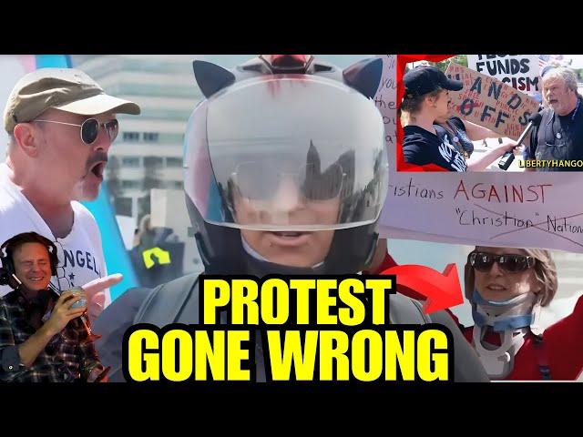 Anti-Trump 'Hands Off' Rally Gone Wrong - Highlights - This Is Priceless