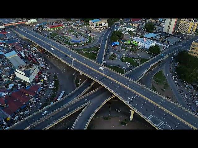 Drone flight around Accra, Ghana