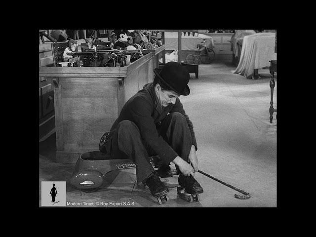 Charlie Chaplin - Modern Times - Roller Skating Scene