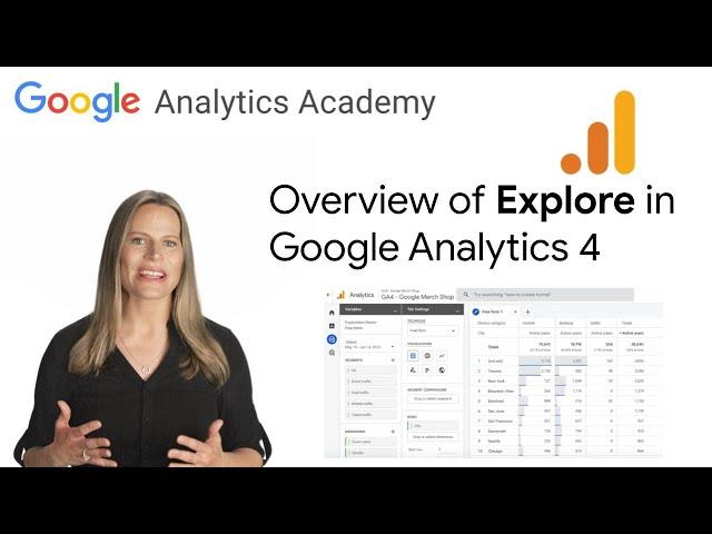 2.8 Use Explore for advanced analysis in Google Analytics - Analytics Academy on Skillshop