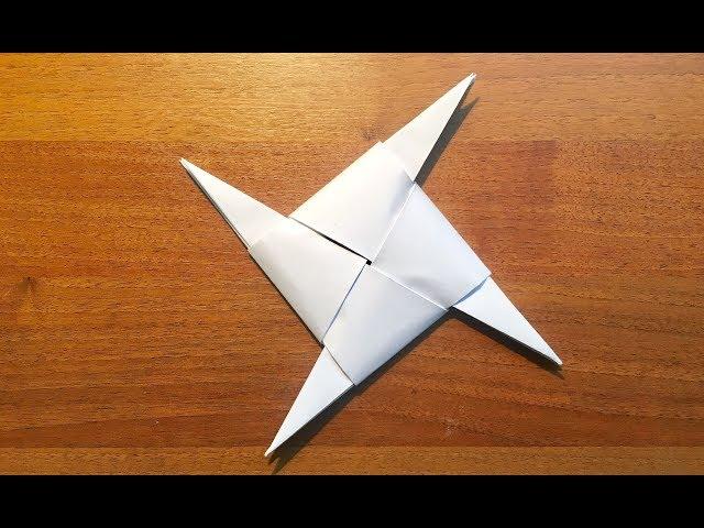 DIY Origami Ninja Star (Shuriken) #origami #papermancraft