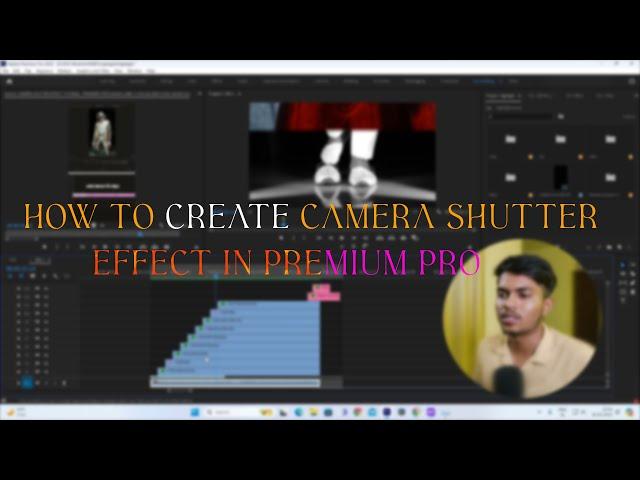 How to Create Camera shutter effect in premium Pro