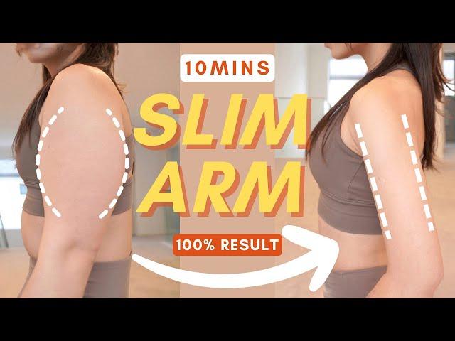 10min Slim Arm Workout | Burn Flabby Arm Fat | All Seated & No Equipment (100% Worked)