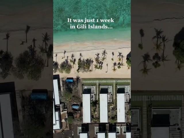  Why Gili Islands Offers the Perfect Beach Getaway for Every Traveler? #shorts #beach #giliisland