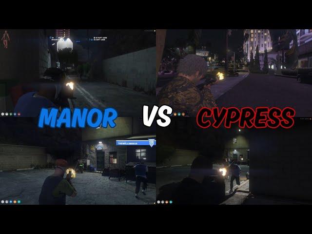 Manor vs Cypress 6v6 At Vinewood (Multi POV) | NoPixel 4.0 GTA RP