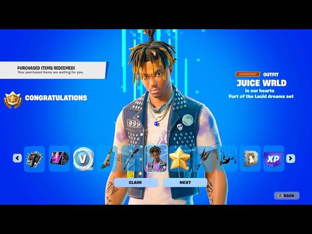 HOW TO GET JUICE WRLD SKIN FREE IN FORTNITE