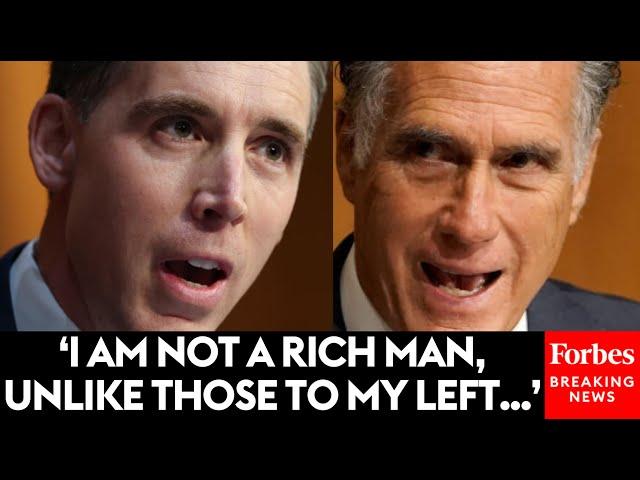 WATCH: Josh Hawley Throws Shade At Mitt Romney And Other Senators For Opposing Stock Trading Ban